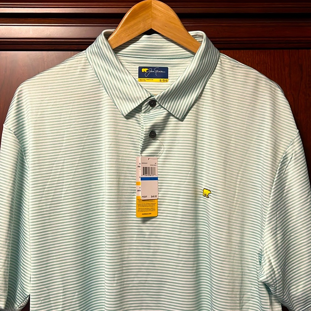 Jack Nicklaus Brand New Classic Stretch Golf Polo  Sun ☀️ Protection UPF 15!